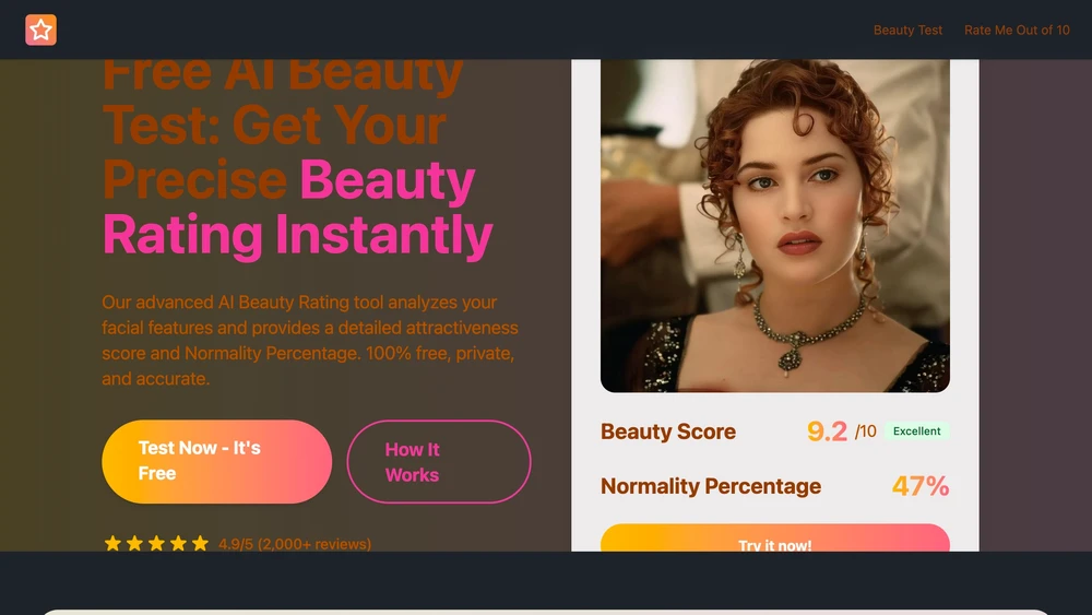 AI Beauty Test