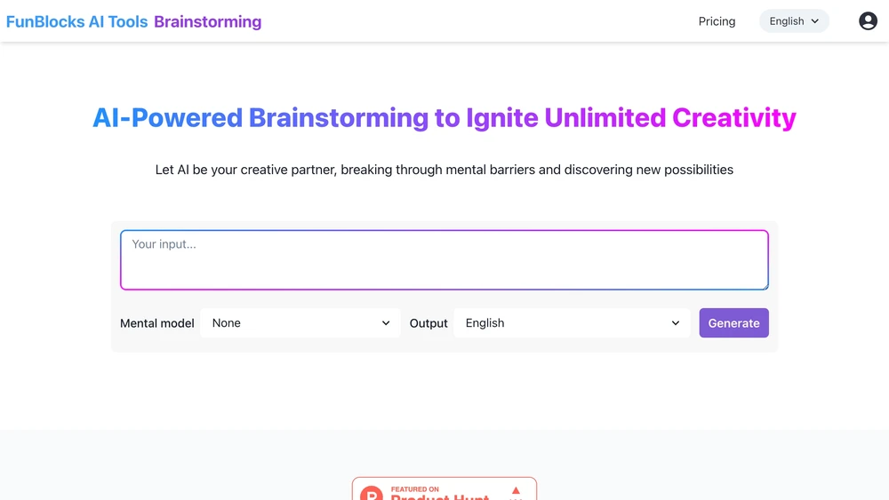 FunBlocks AI Brainstorming