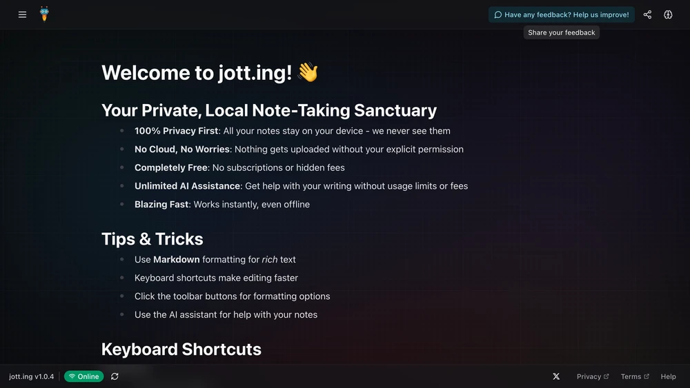 jott.ing