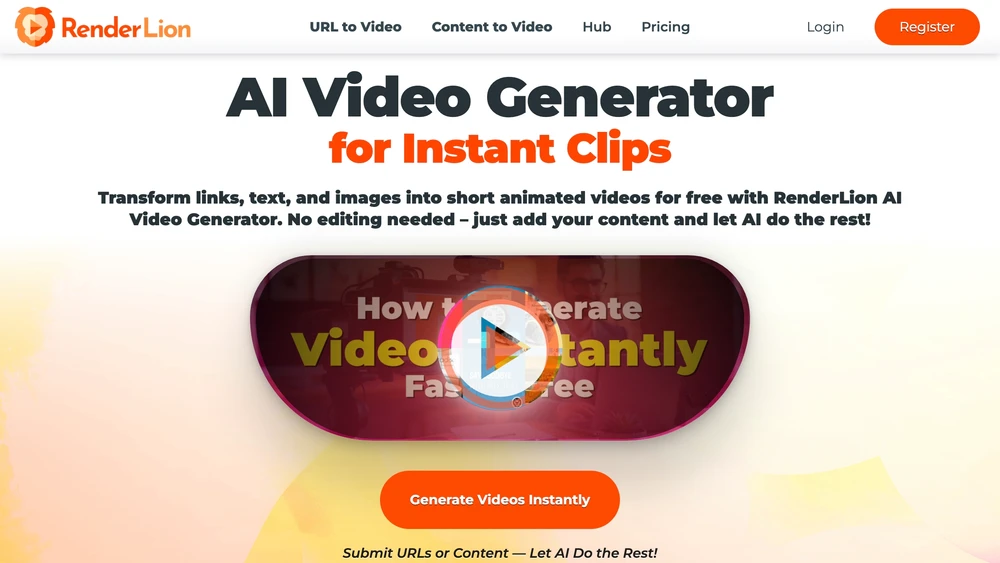 RenderLion AI Video Generator