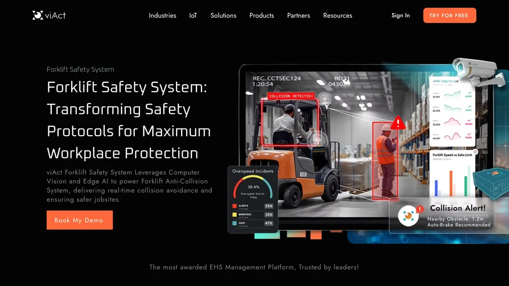 viAct Forklift Safety System
